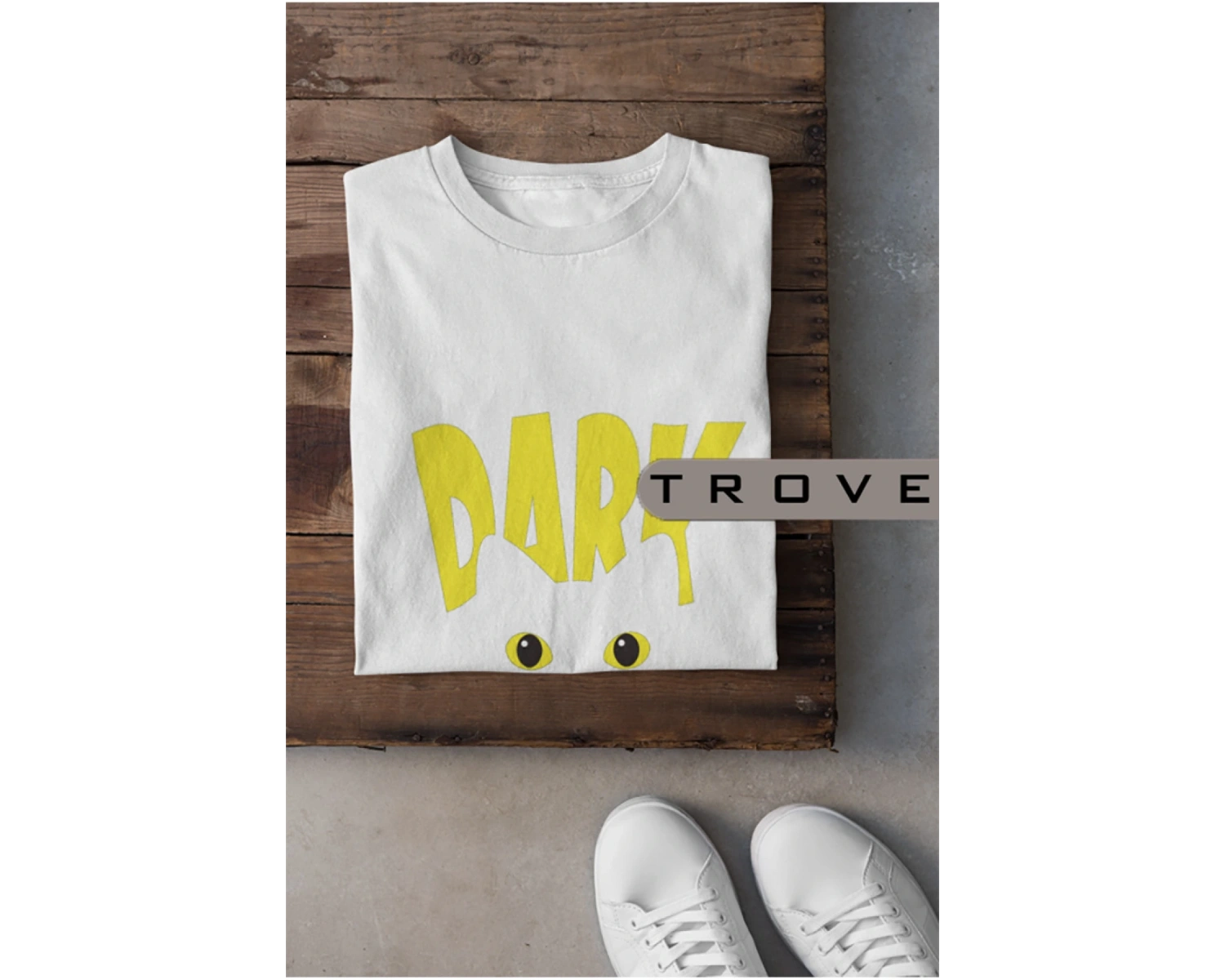 Unısex Kadın Erkek Dark %100 Pamuk Baskılı Siyah Beyaz T-shirt