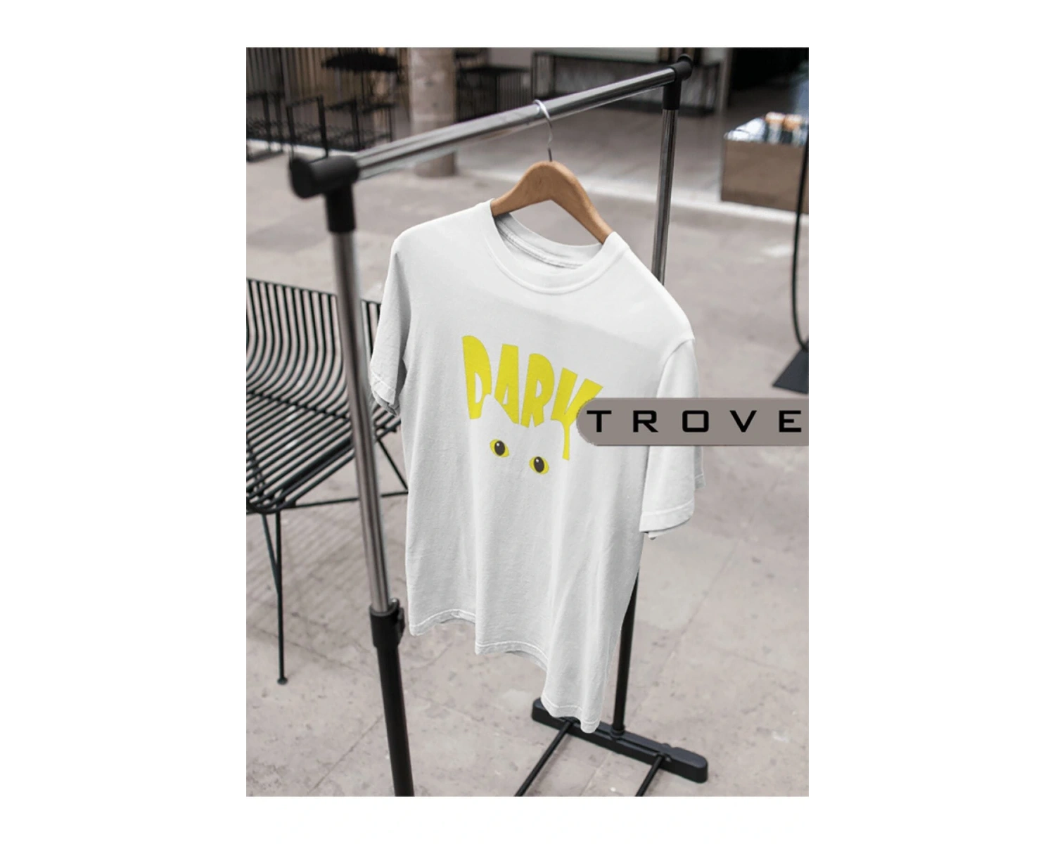 Unısex Kadın Erkek Dark %100 Pamuk Baskılı Siyah Beyaz T-shirt