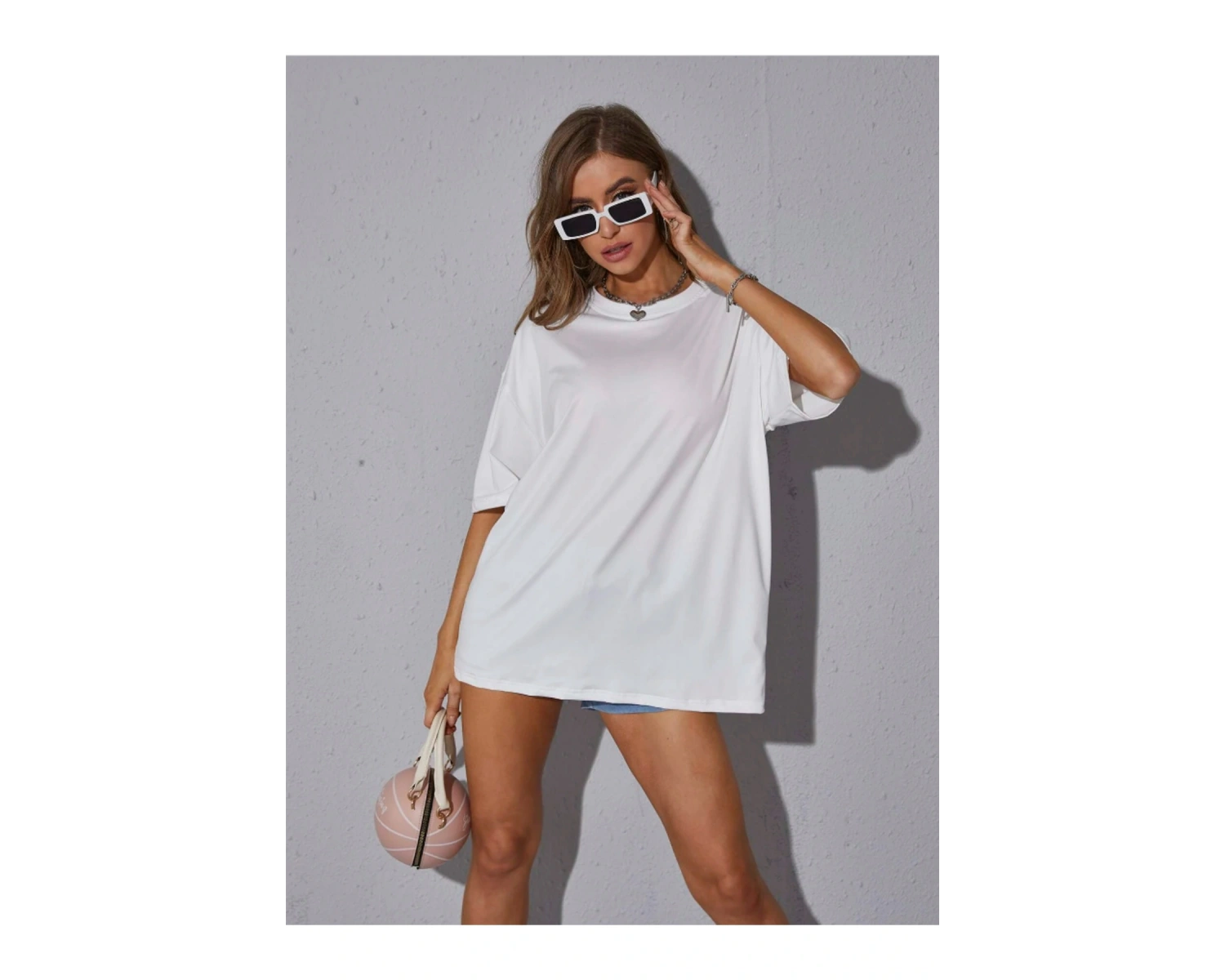 Unisex Kadın/Erkek Düz Renkli Özel Baskılı Oversize Pamuk Penye Bisiklet Yaka T-Shirt