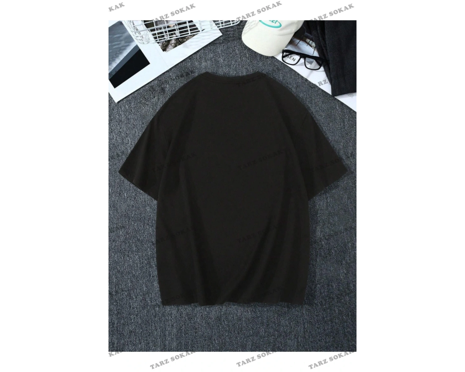 Unisex Kadın/Erkek FREEDOM Renkli Özel Baskılı Oversize Penye