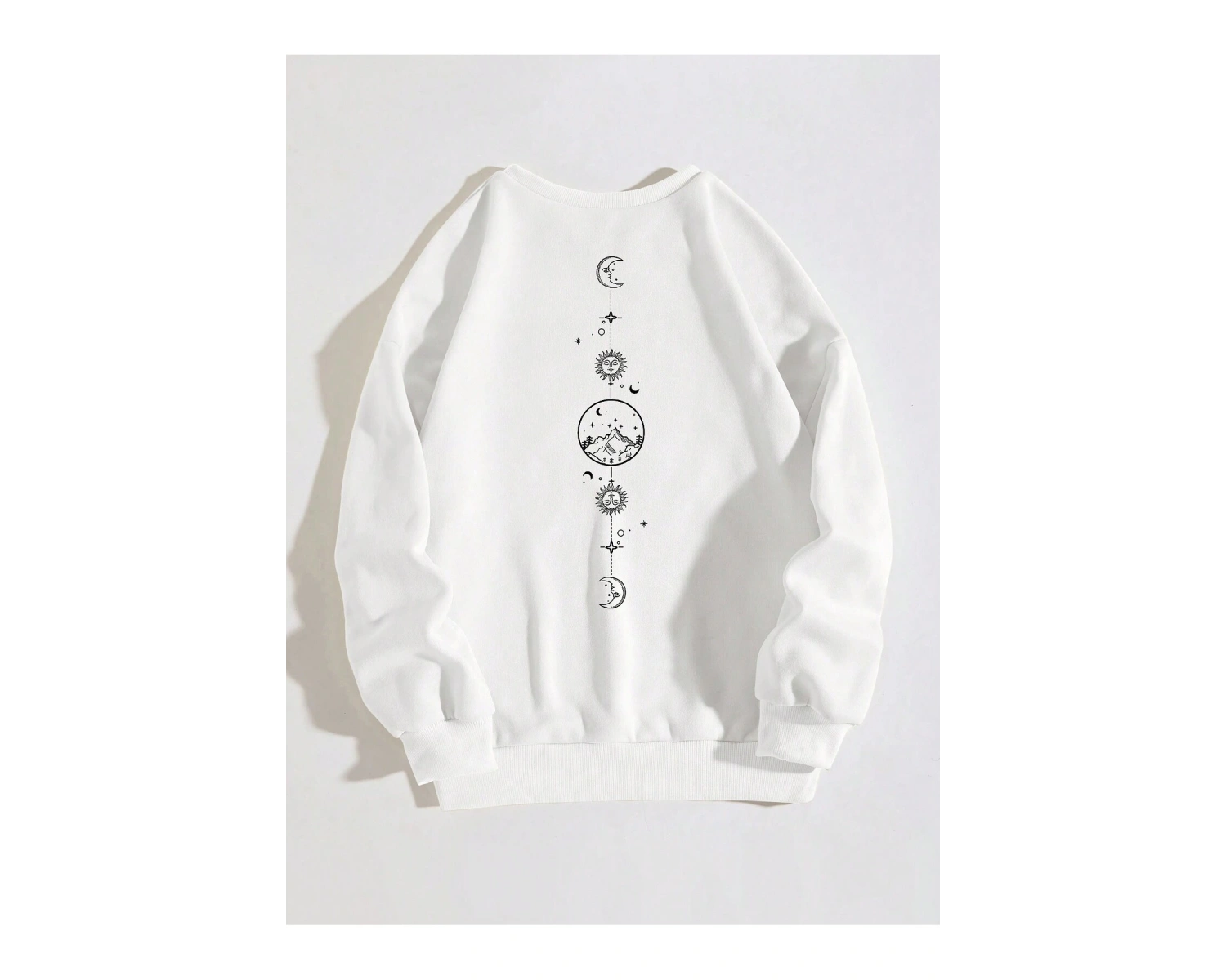 Unisex Kadın/Erkek Grafik Desenli Sweat