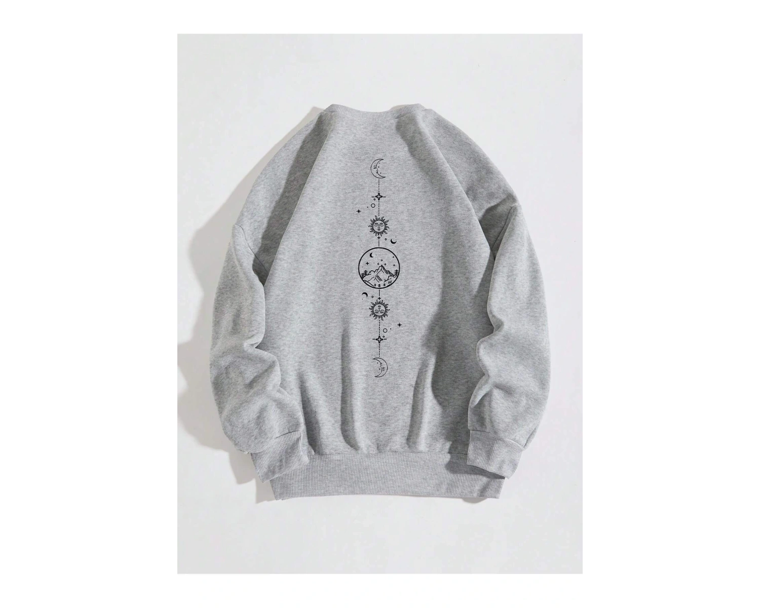 Unisex Kadın/Erkek Grafik Desenli Sweat