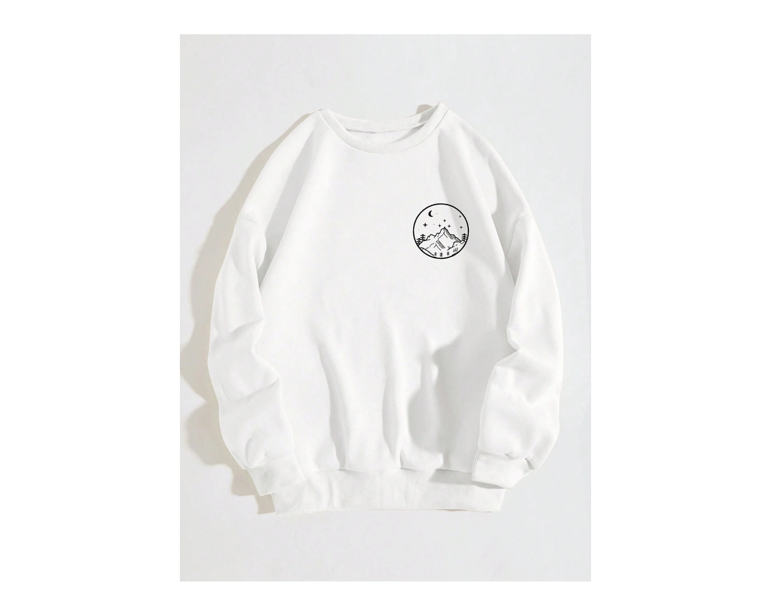 Unisex Kadın/Erkek Grafik Desenli Sweat