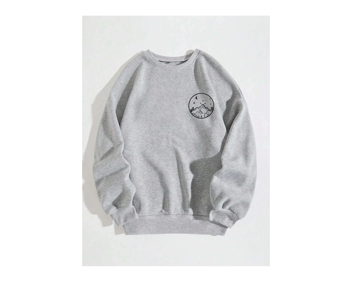 Unisex Kadın/Erkek Grafik Desenli Sweat