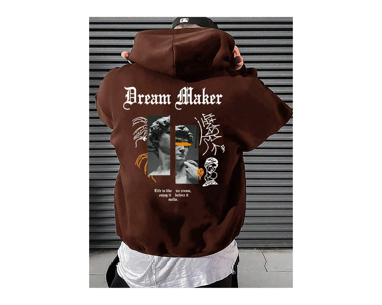 Unisex Kadın/Erkek Harajuka Sokakt Yazılı Grafik Sweat