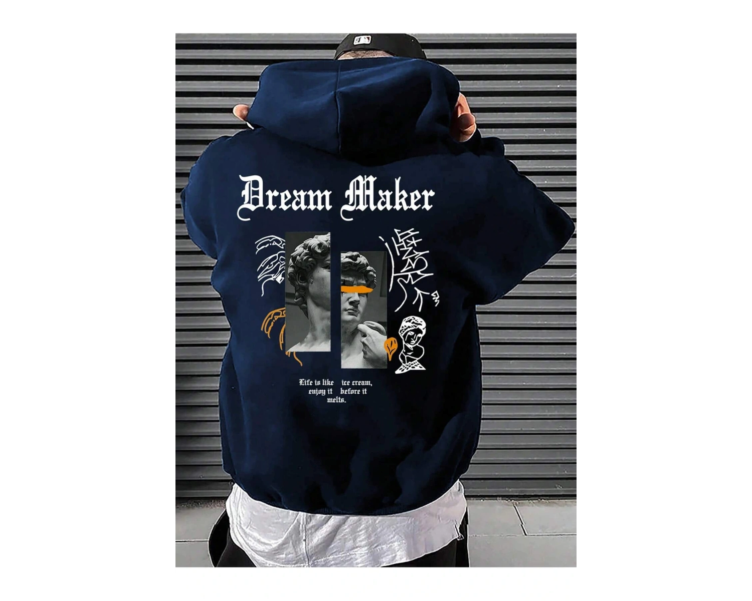 Unisex Kadın/Erkek Harajuka Sokakt Yazılı Grafik Sweat