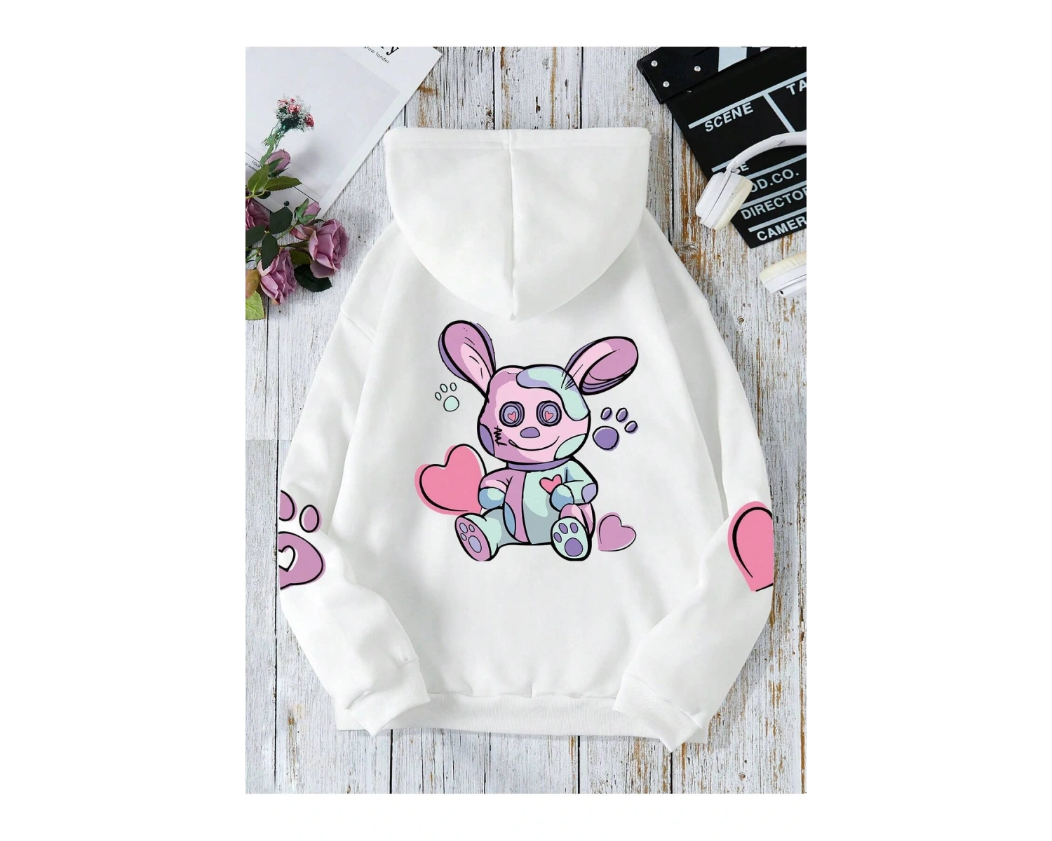 Unisex Kadın/Erkek Harajuka Sokakt Yazılı Grafik Sweat