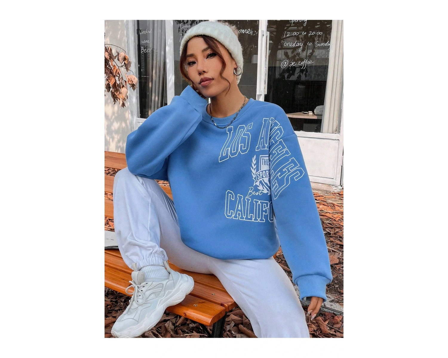 Unisex Kadın/Erkek Harajuka Sokakt Yazılı Grafik Sweat