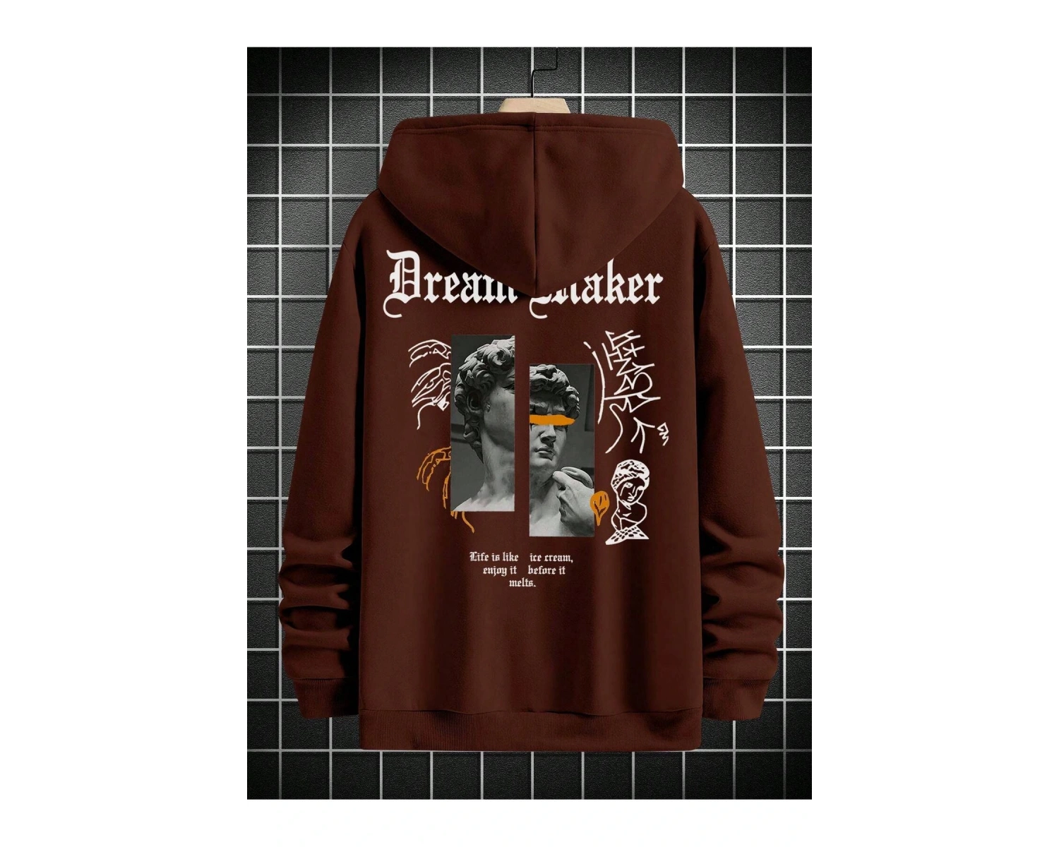 Unisex Kadın/Erkek Harajuka Sokakt Yazılı Grafik Sweat