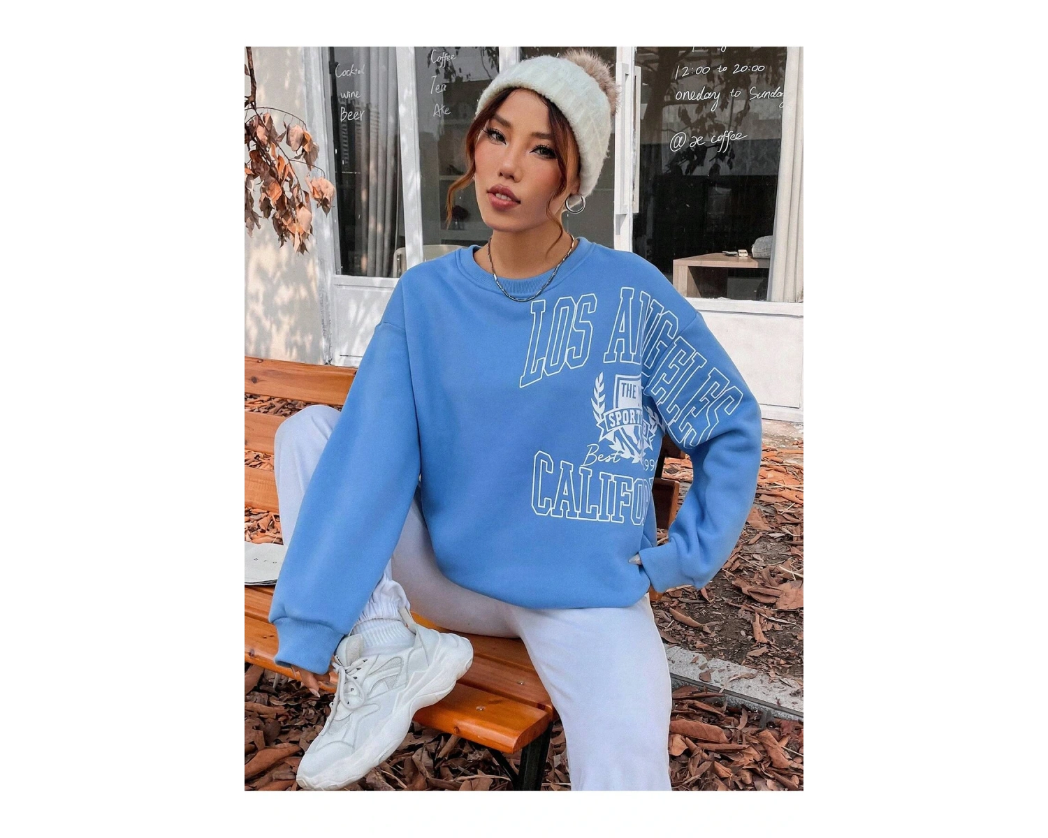 Unisex Kadın/Erkek Harajuka Sokakt Yazılı Grafik Sweat