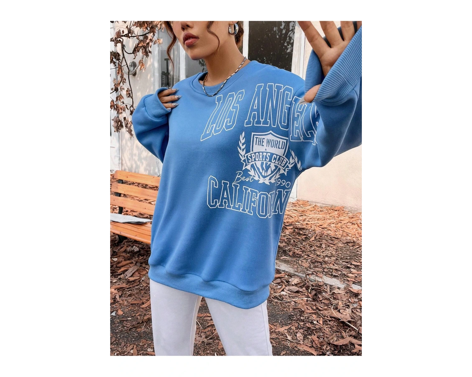 Unisex Kadın/Erkek Harajuka Sokakt Yazılı Grafik Sweat