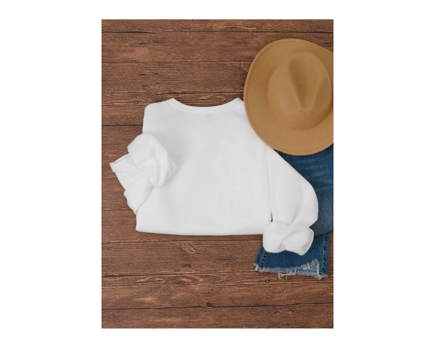 Unisex Kadın/Erkek Harfli ve Kalp Grafikli Sweat