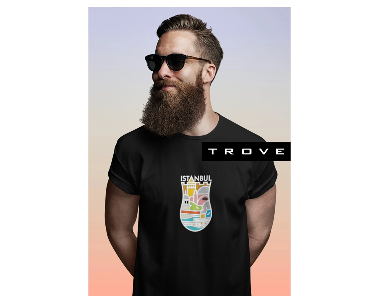 Unısex Kadın Erkek Hediye Istanbul Yedi Tepe Baskılı Çay Bardak % 100 Pamuk Tasarım T-shirt