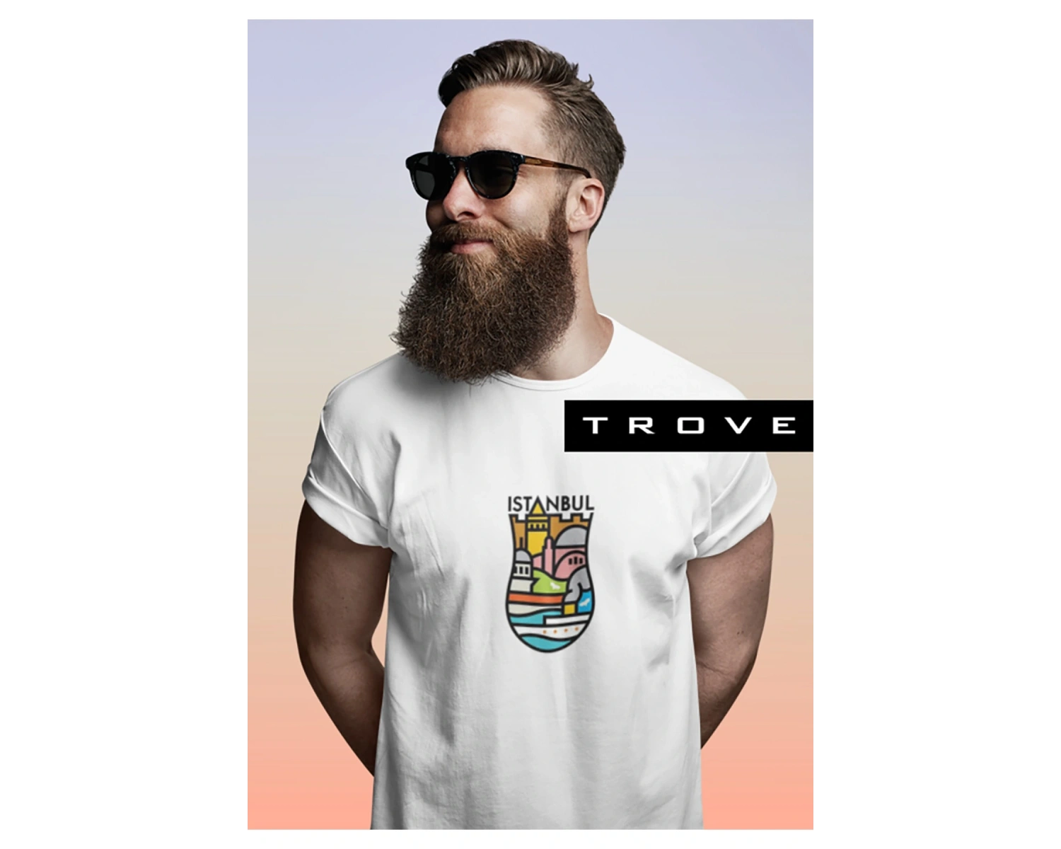 Unısex Kadın Erkek Hediye Istanbul Yedi Tepe Baskılı Çay Bardak % 100 Pamuk Tasarım T-shirt