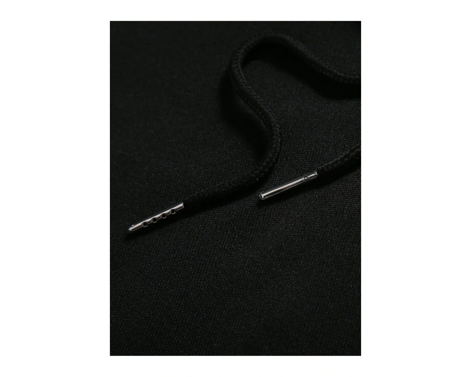 Unisex Kadın/Erkek Katı İpli Kapüşonlu Üst