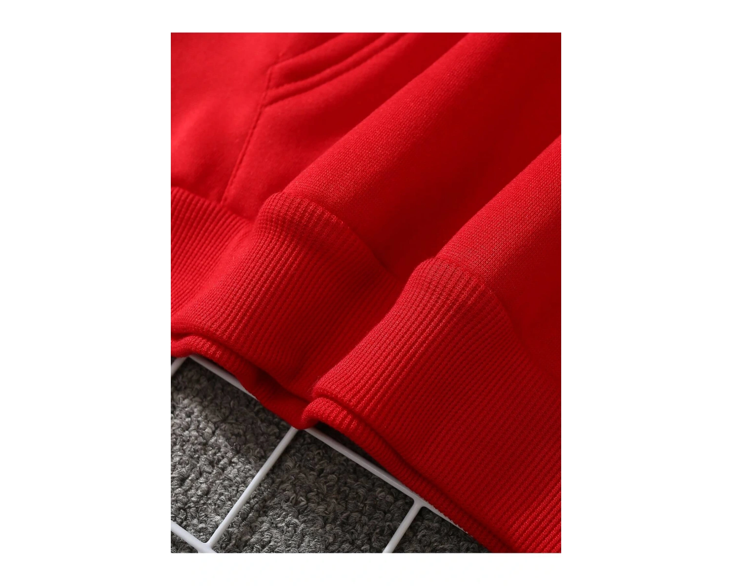 Unisex Kadın/Erkek Katı Kanguru Cep İpli Kapüşonlu Üst