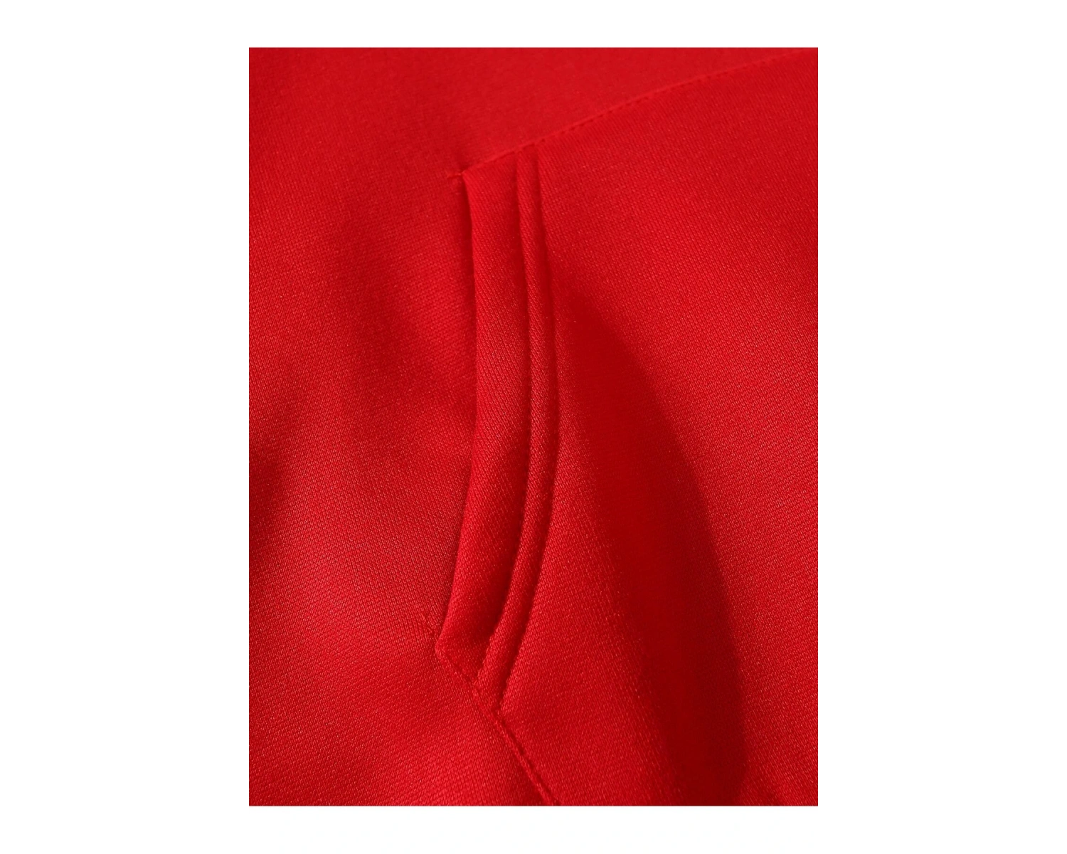 Unisex Kadın/Erkek Katı Kanguru Cep İpli Kapüşonlu Üst