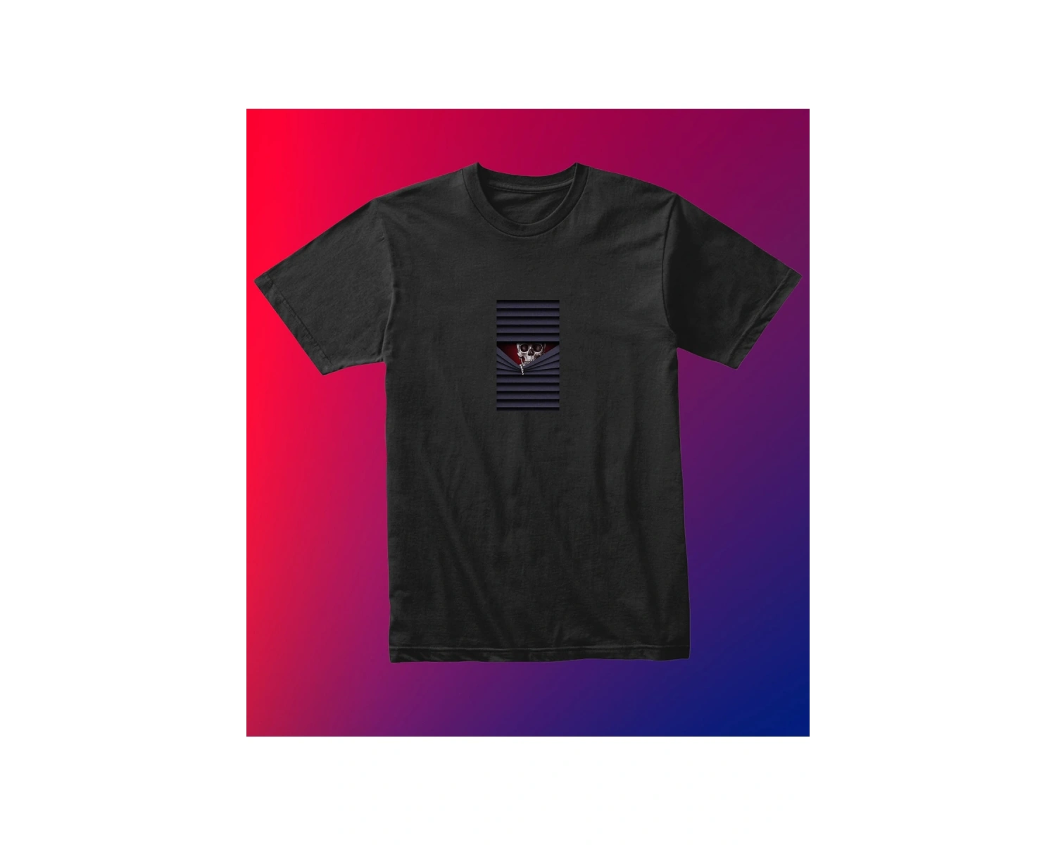 Unısex Kadın Erkek Kuru Kafa Kepenk Arası Dükkan Siyah Beyaz % 100 Pamuk Tasarım T-shirt