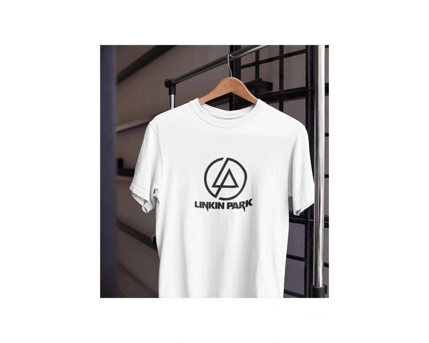 Unısex Kadın Erkek Linkin Park Rock Grup Xero Siyah Beyaz Tasarım Baskılı %100 Pamuk T-shirt