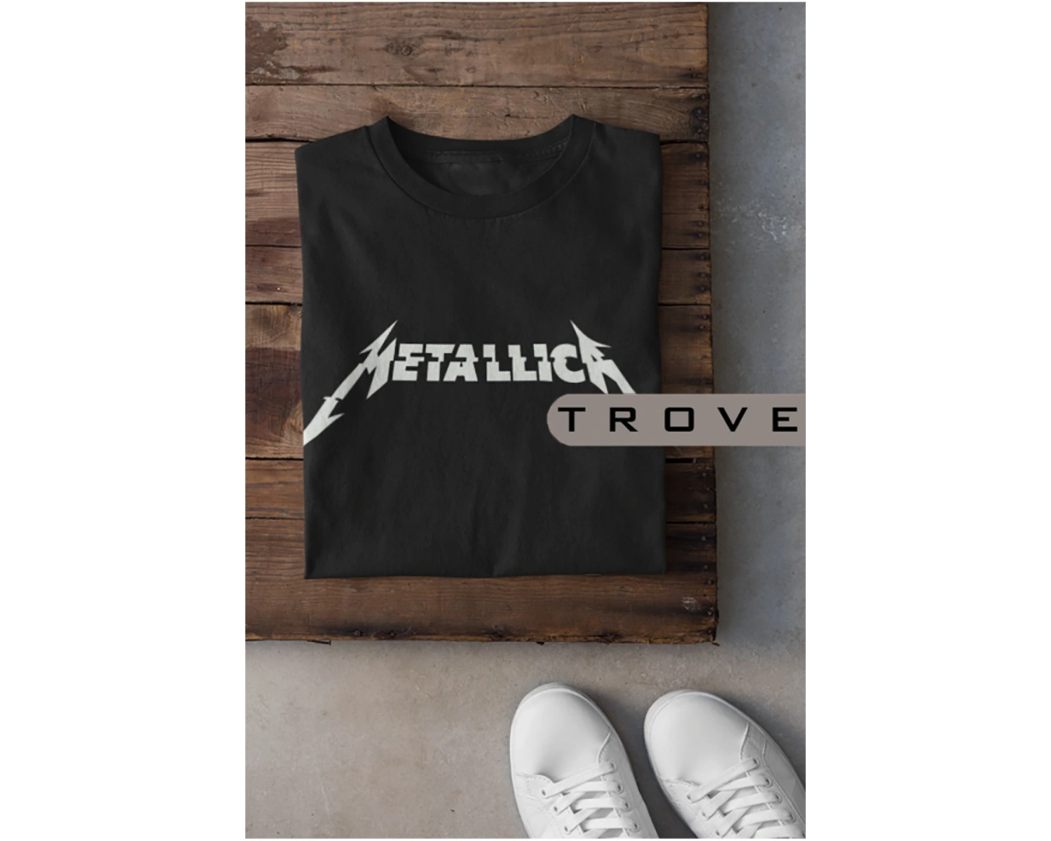 Unısex Kadın Erkek Metallıca %100 Pamuk Baskılı Siyah Beyaz T-shirt