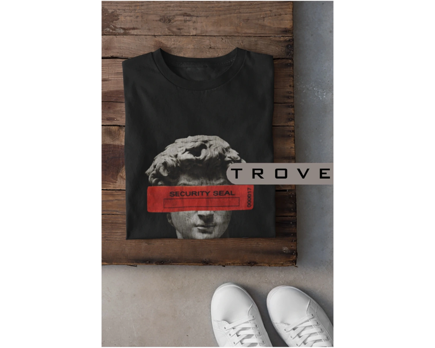 Unısex Kadın Erkek Mitoloji Tanrı Sansür %100 Pamuk Baskılı Siyah Beyaz T-shirt