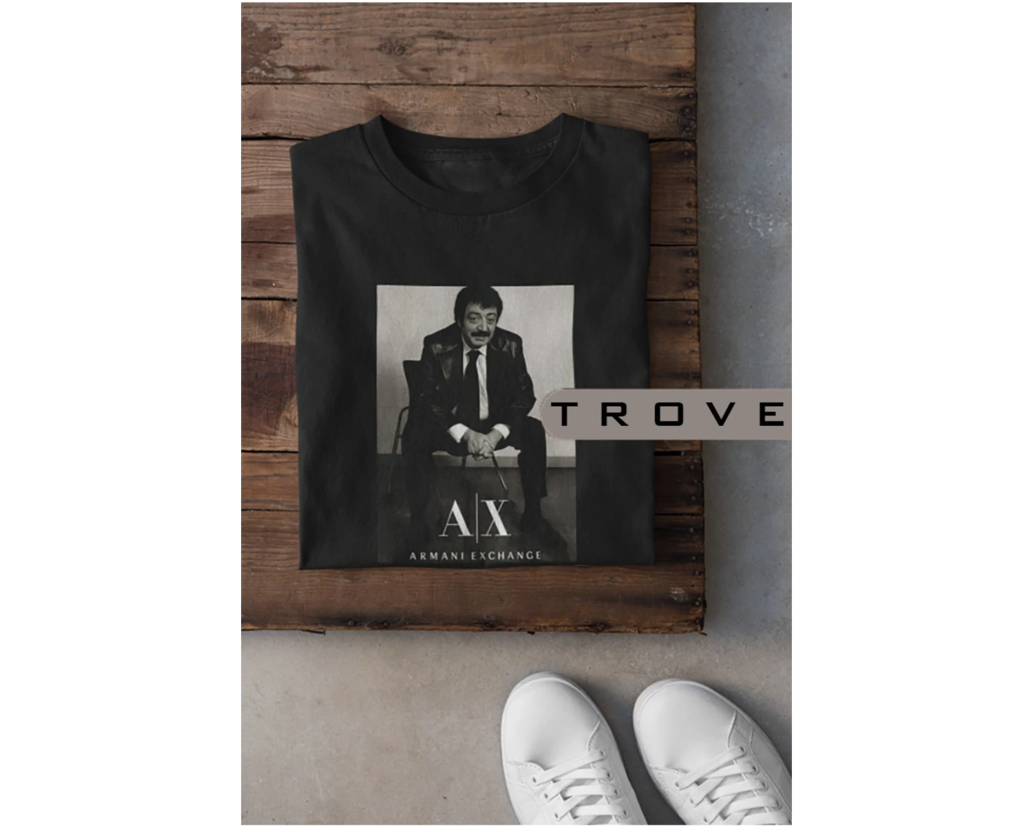 Unısex Kadın Erkek Müslüm Gürses Katalog %100 Pamuk Baskılı Siyah Beyaz T-shirt