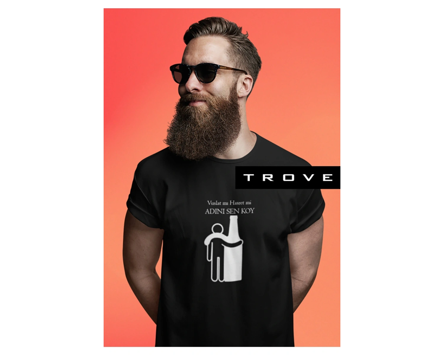 Unısex Kadın Erkek Müslüm Gürses Vuslat Hasret Dost Keder Siyah Beyaz % 100 Pamuk Tasarım T-shirt