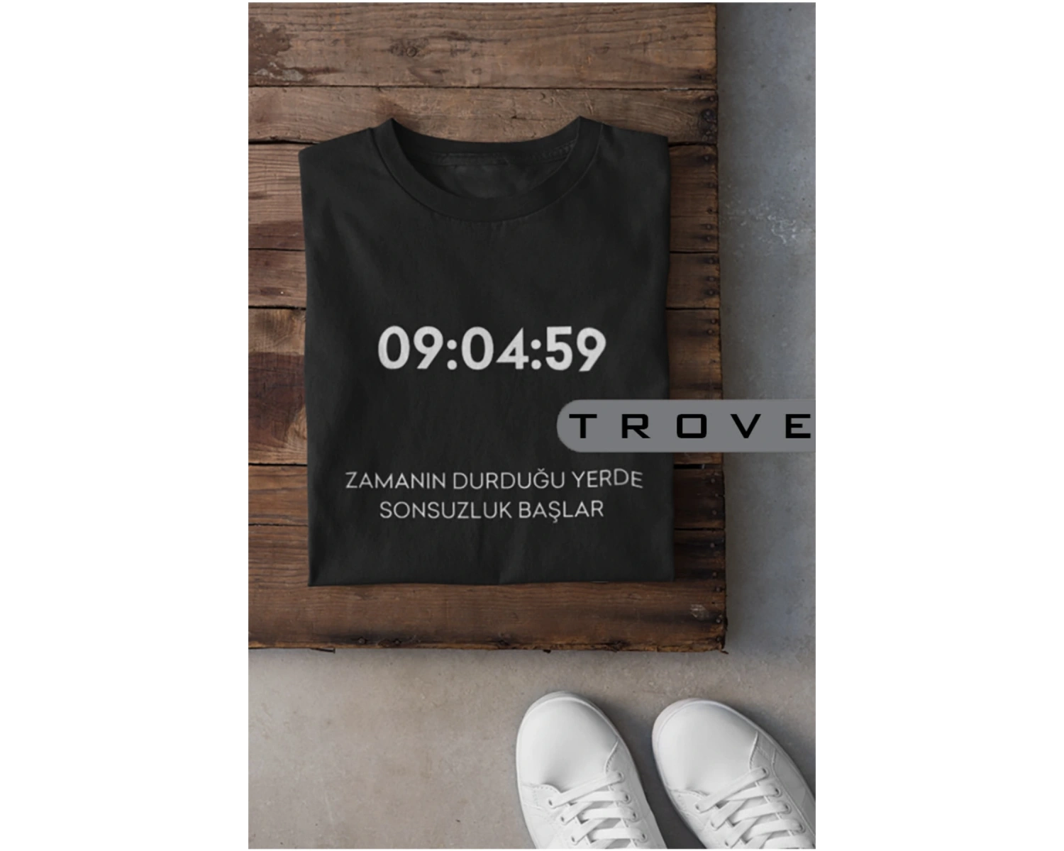 Unısex Kadın Erkek Mustafa Kemal Atatürk Zaman Sonsuzluk 09.04.59 % 100 Pamuk Tasarım T-shirt