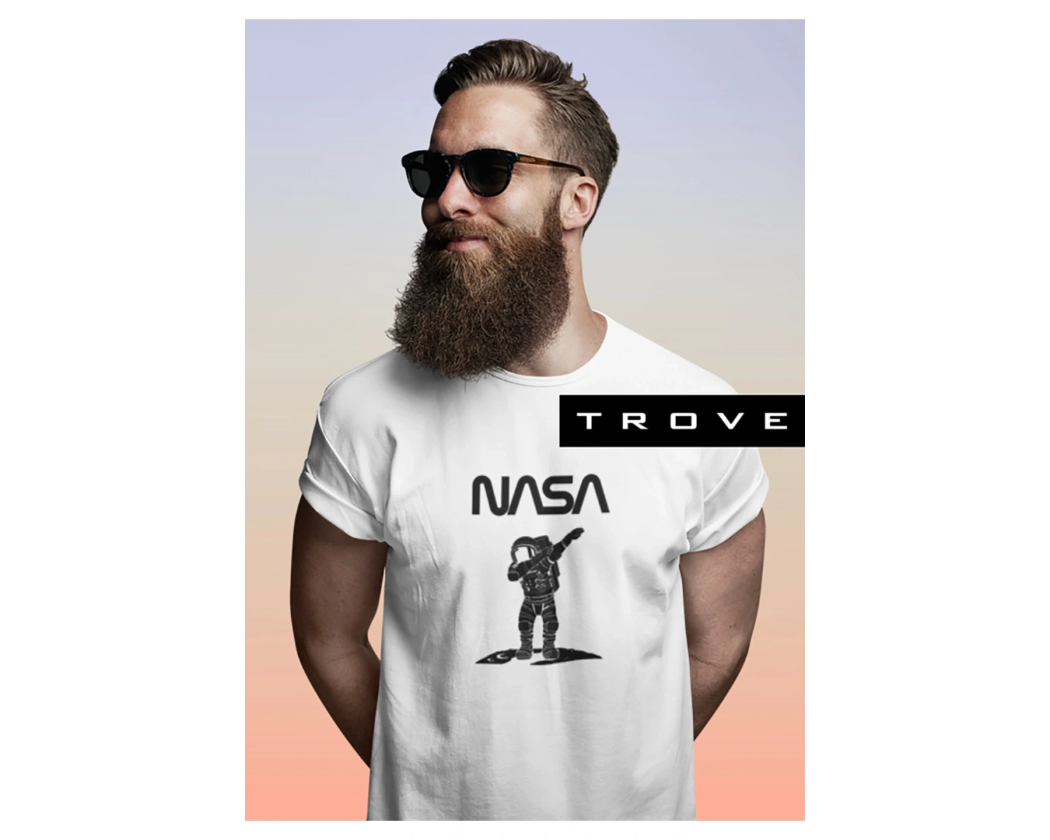 Unısex Kadın Erkek Nasa Çılgın Astronot % 100 Pamuk Tasarım T-shirt