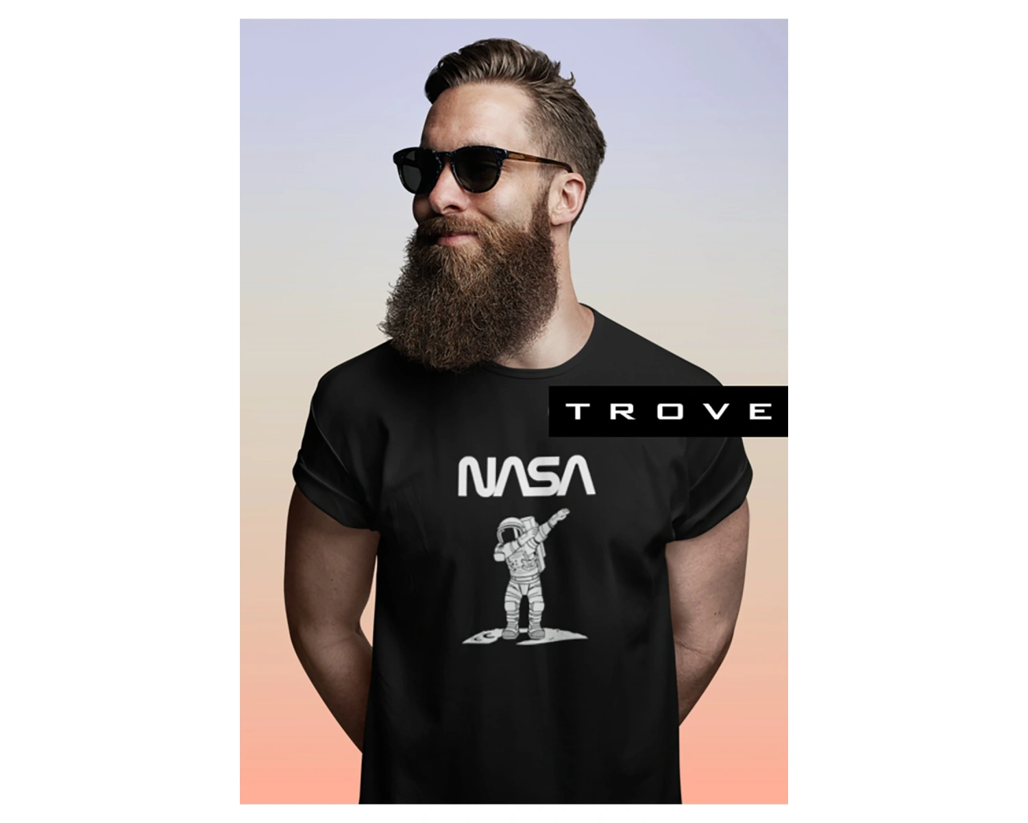 Unısex Kadın Erkek Nasa Çılgın Astronot % 100 Pamuk Tasarım T-shirt