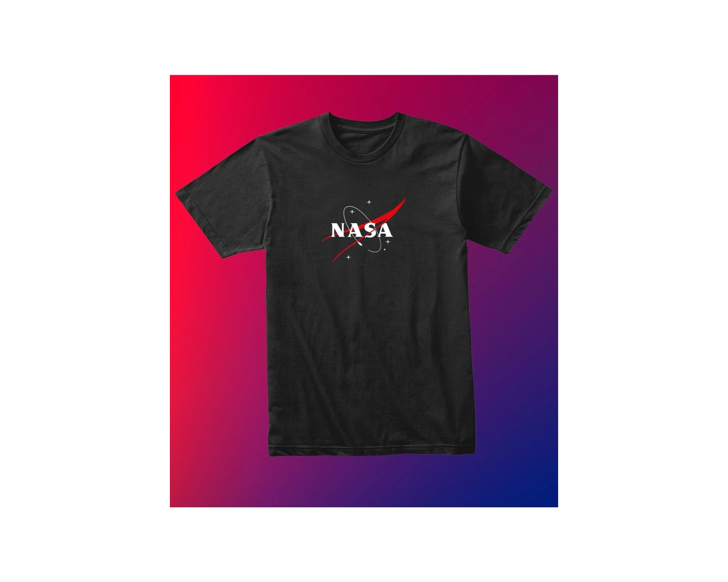 Unısex Kadın Erkek Nasa Gezegen Baskılı Siyah Beyaz % 100 Pamuk Tasarım T-shirt