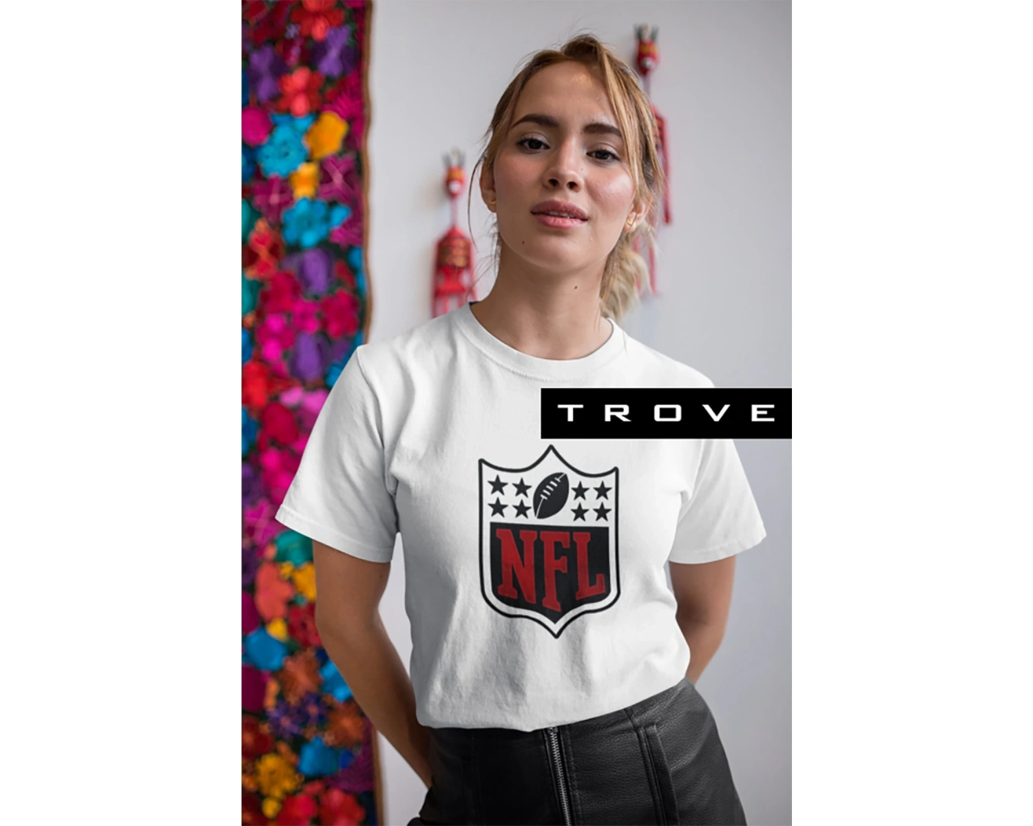 Unısex Kadın Erkek Nfl Amerikan Futbolu Canton Baskılı Siyah Beyaz % 100 Pamuk Tasarım T-shirt