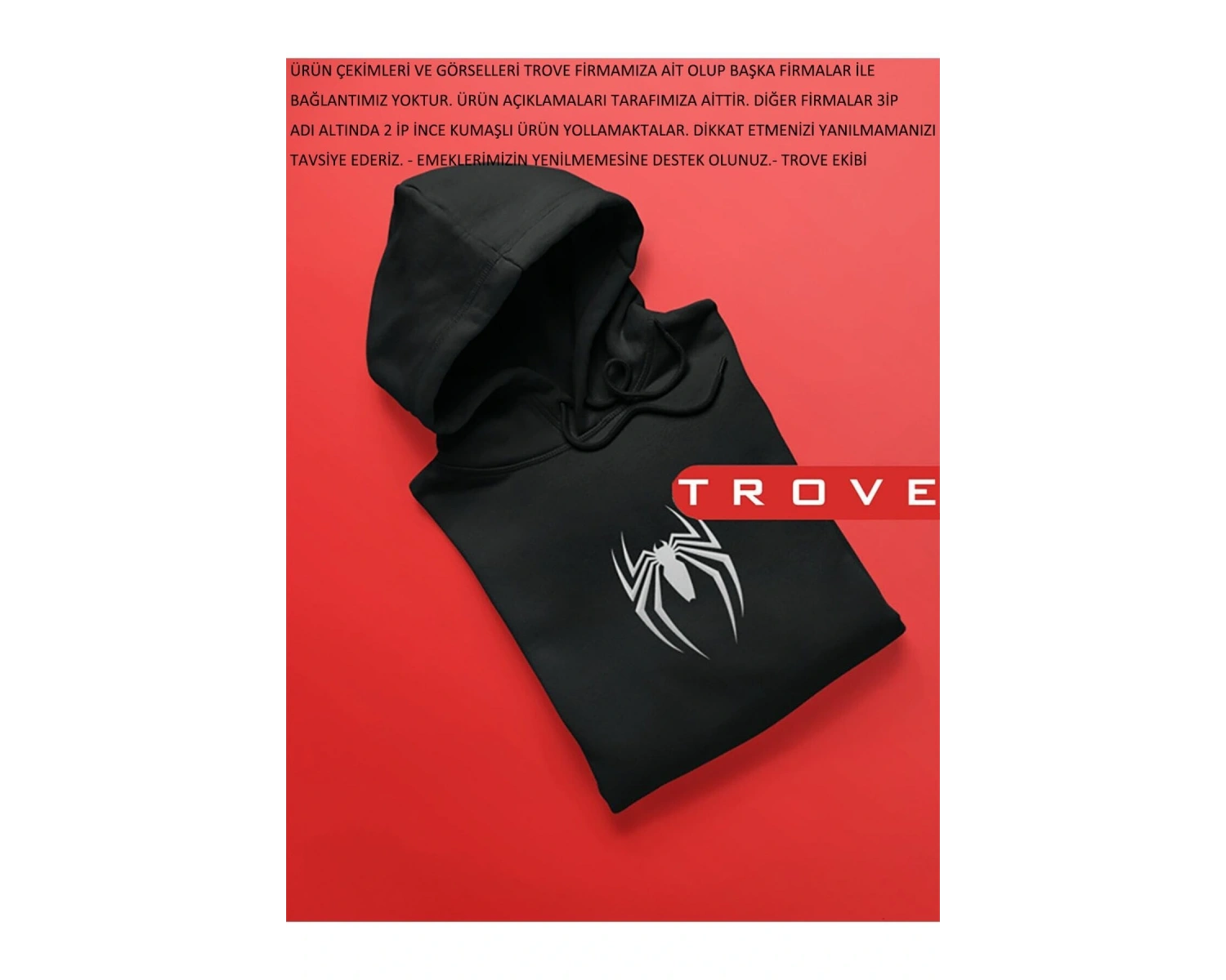 Unısex Kadın Erkek Örümcek Marvel Spıder Man 3 Iplik Şardonlu Hoodie % 100 Pamuk Tasarım Sweatshirt