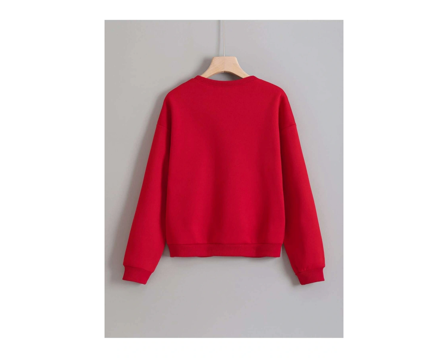 Unisex Kadın/Erkek Yazılı Baskılı Damla Omuz Sweat