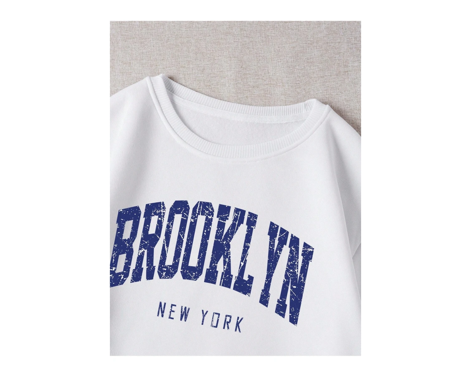 Unisex Kadın/Erkek Yazılı Grafik Sweat