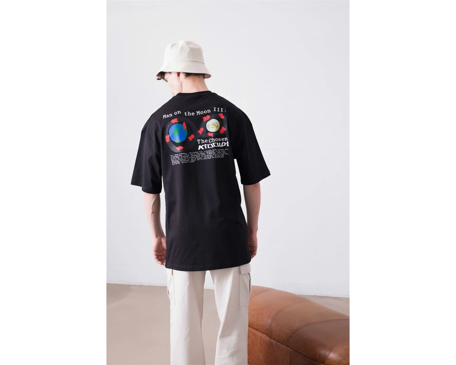 Unisex Kid Cudi Man Of The Moon 3 Beyaz Tshirt