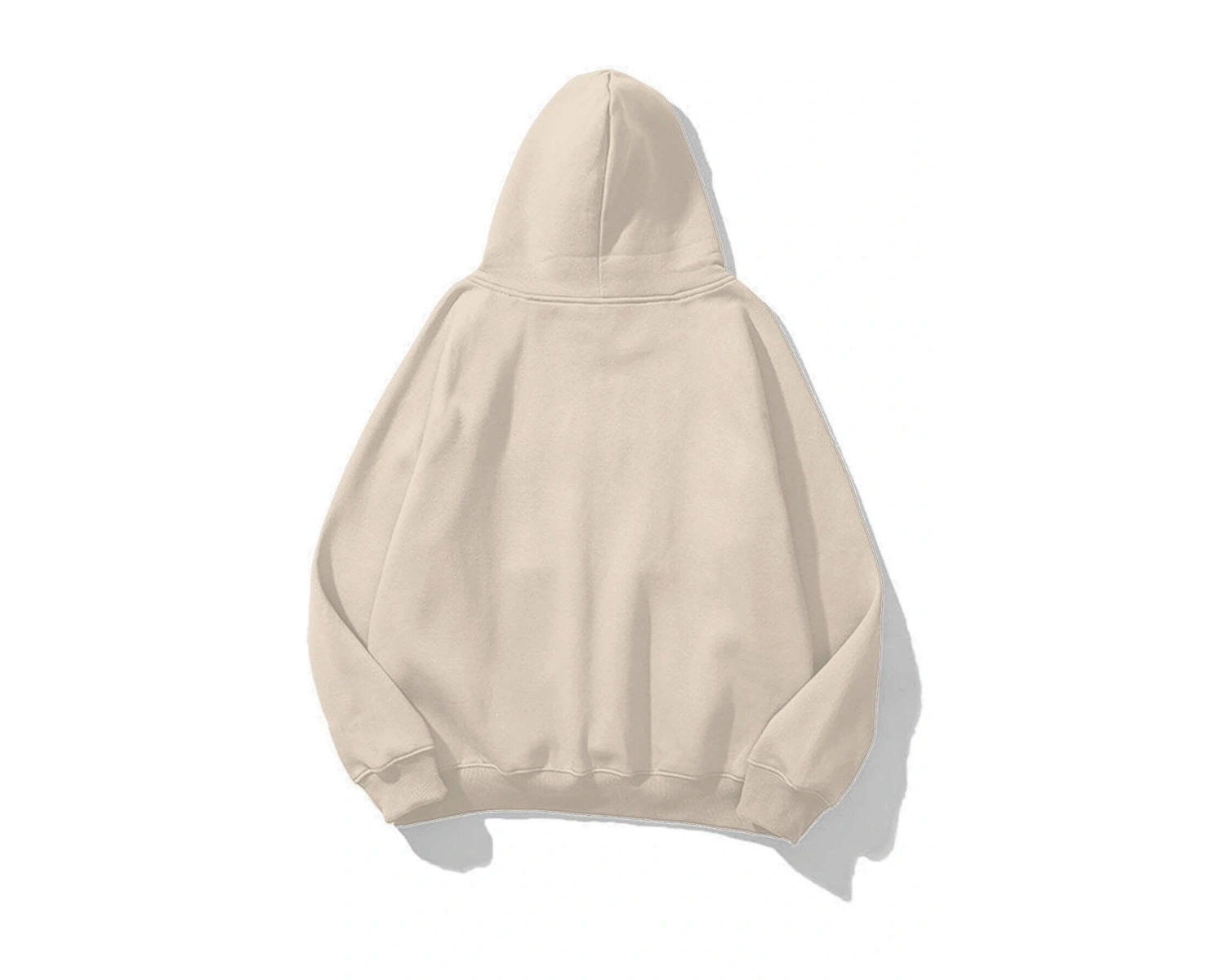 Unisex Kurdele Taş Baskılı Sweatshirt Beyaz