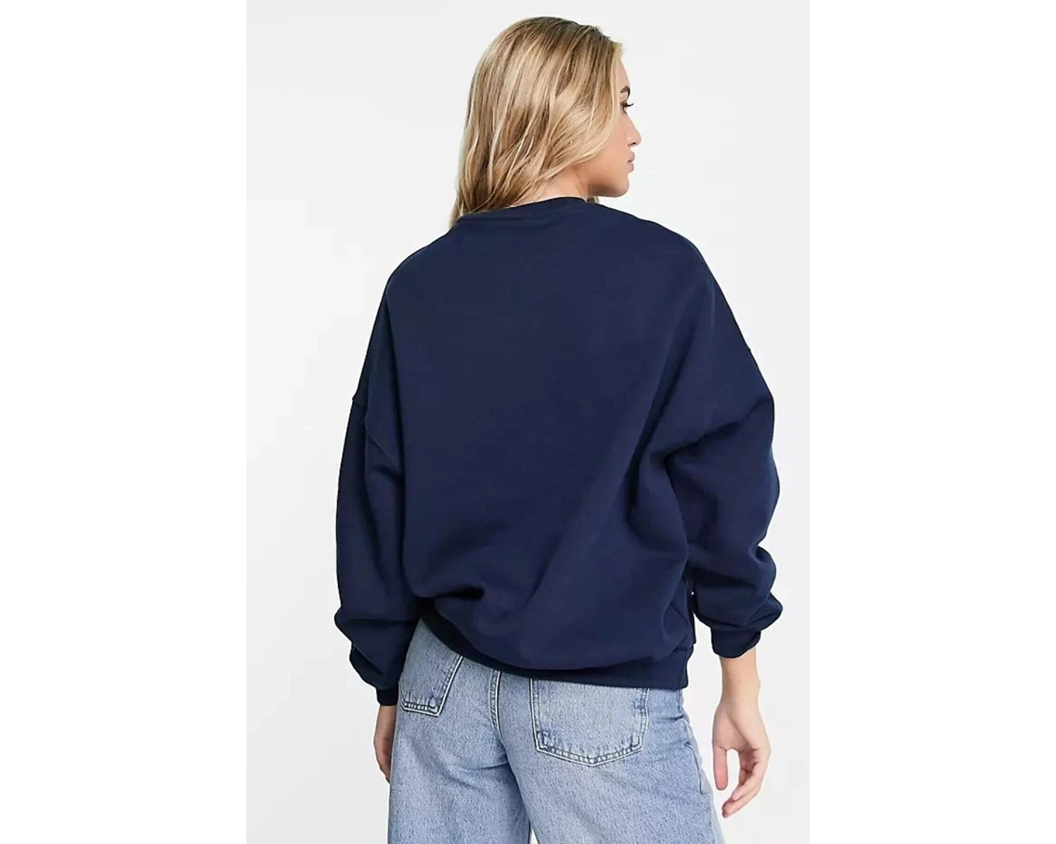 Unisex Lacivert Berkeley Baskılı Oversize Sweatshirt berkeleylacıvert Lacivert