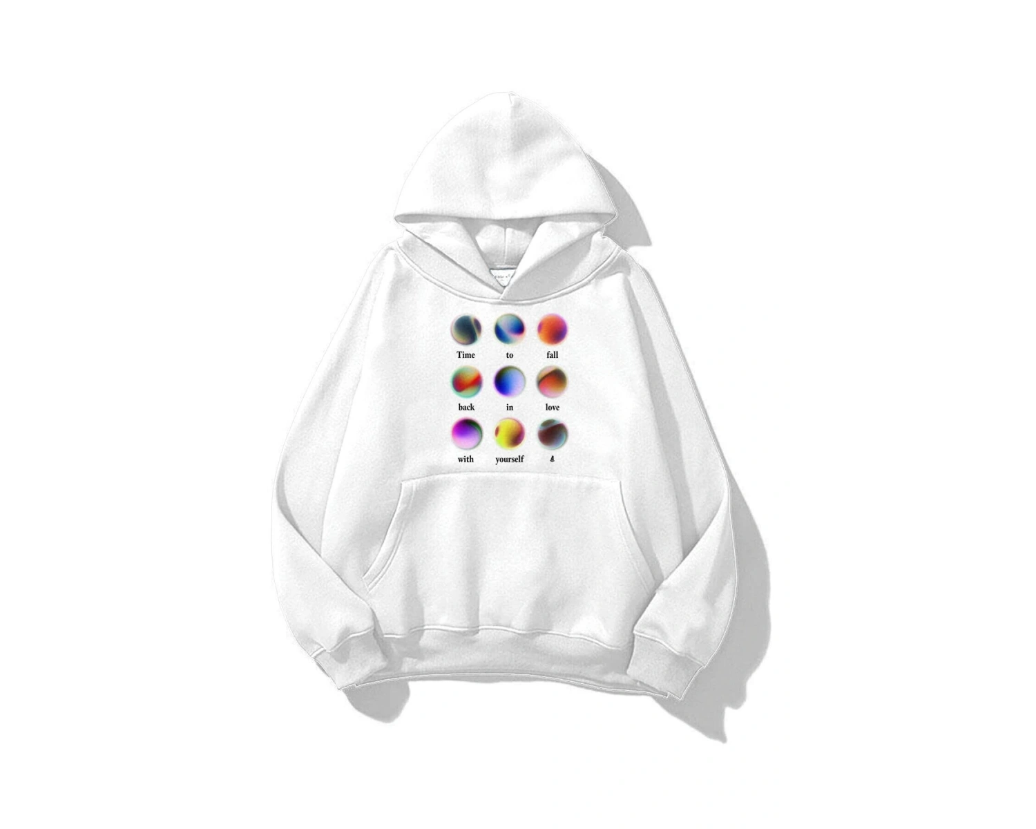 Unisex Love Yourself Sweatshirt Beyaz