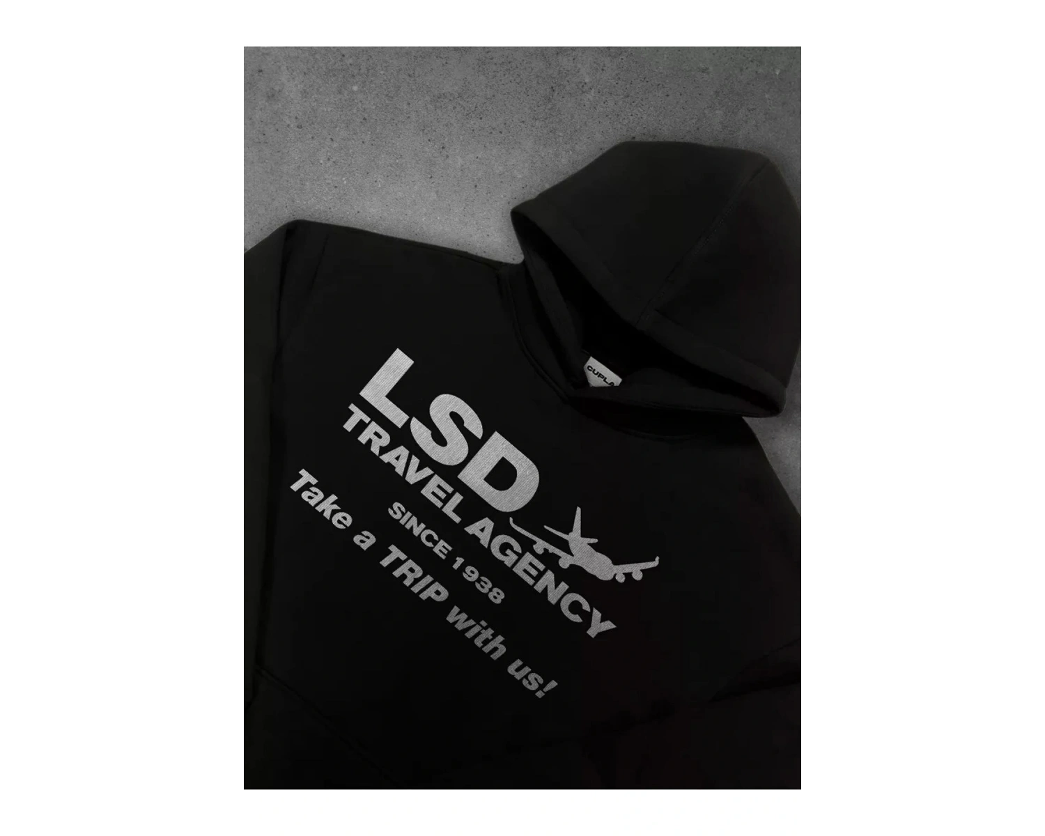 Unisex LSD Travel Agency Sweatshirt Siyah