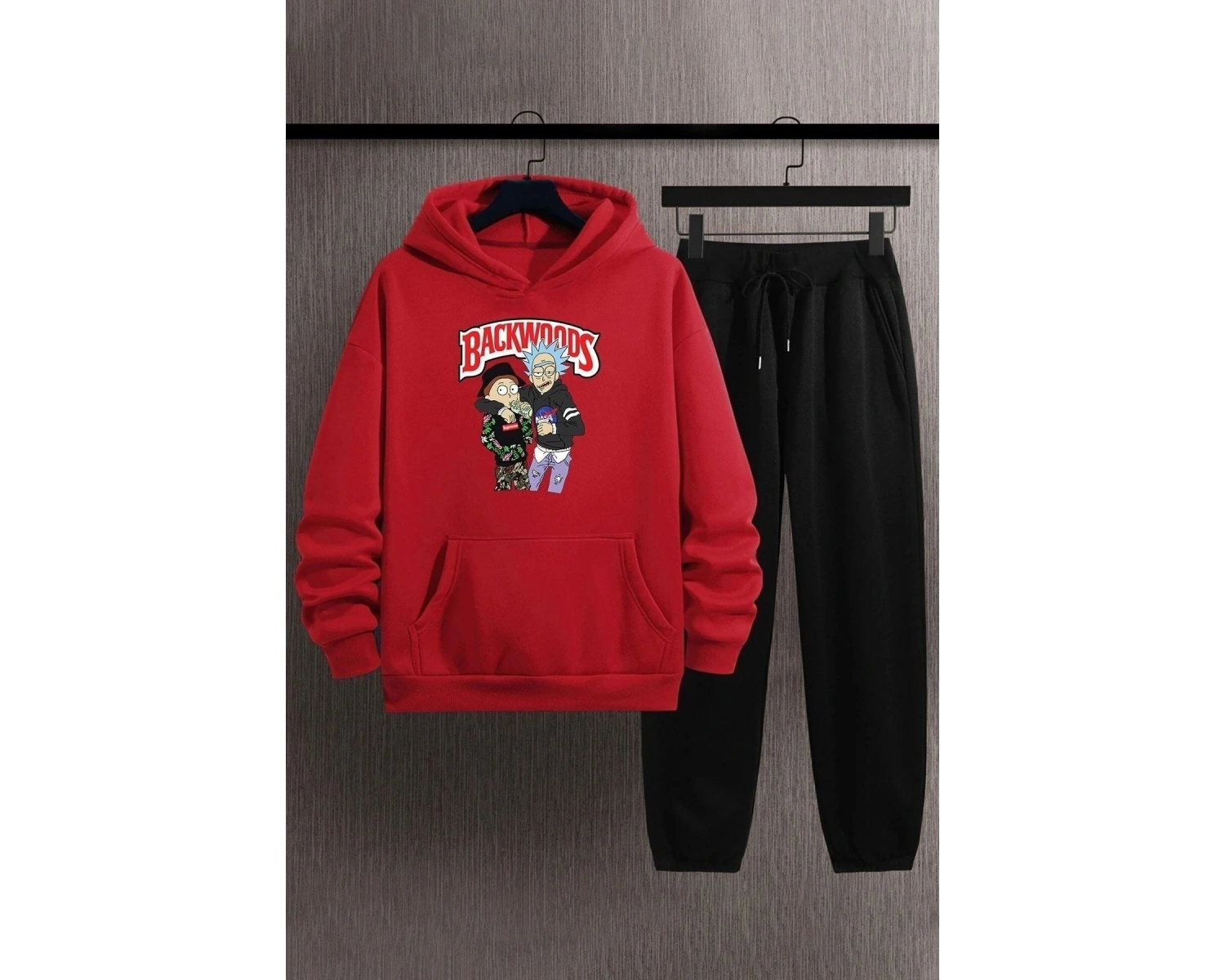 Unisex Makima Hugging Denji Eşofman Takımı Kp-siyah-3goz-esh-siyah