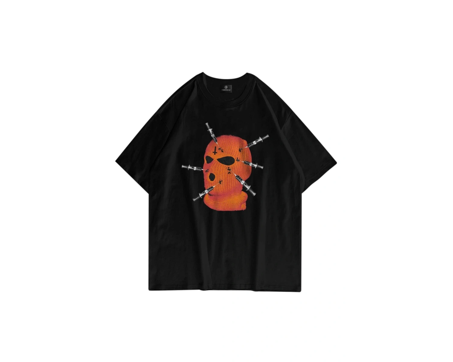 Unisex Maske Siyah Tshirt