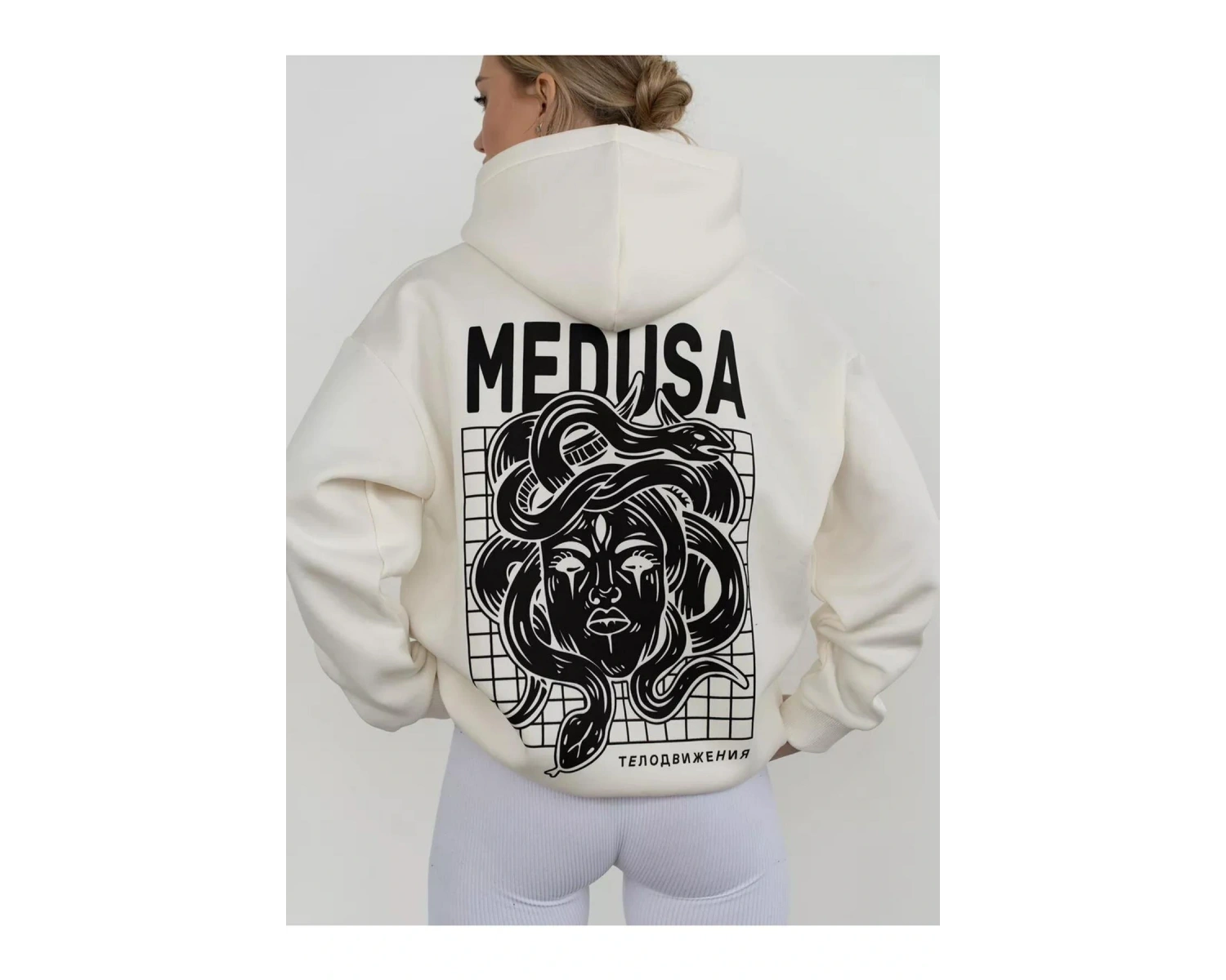 Unisex Medusa Sweatshirt Beyaz