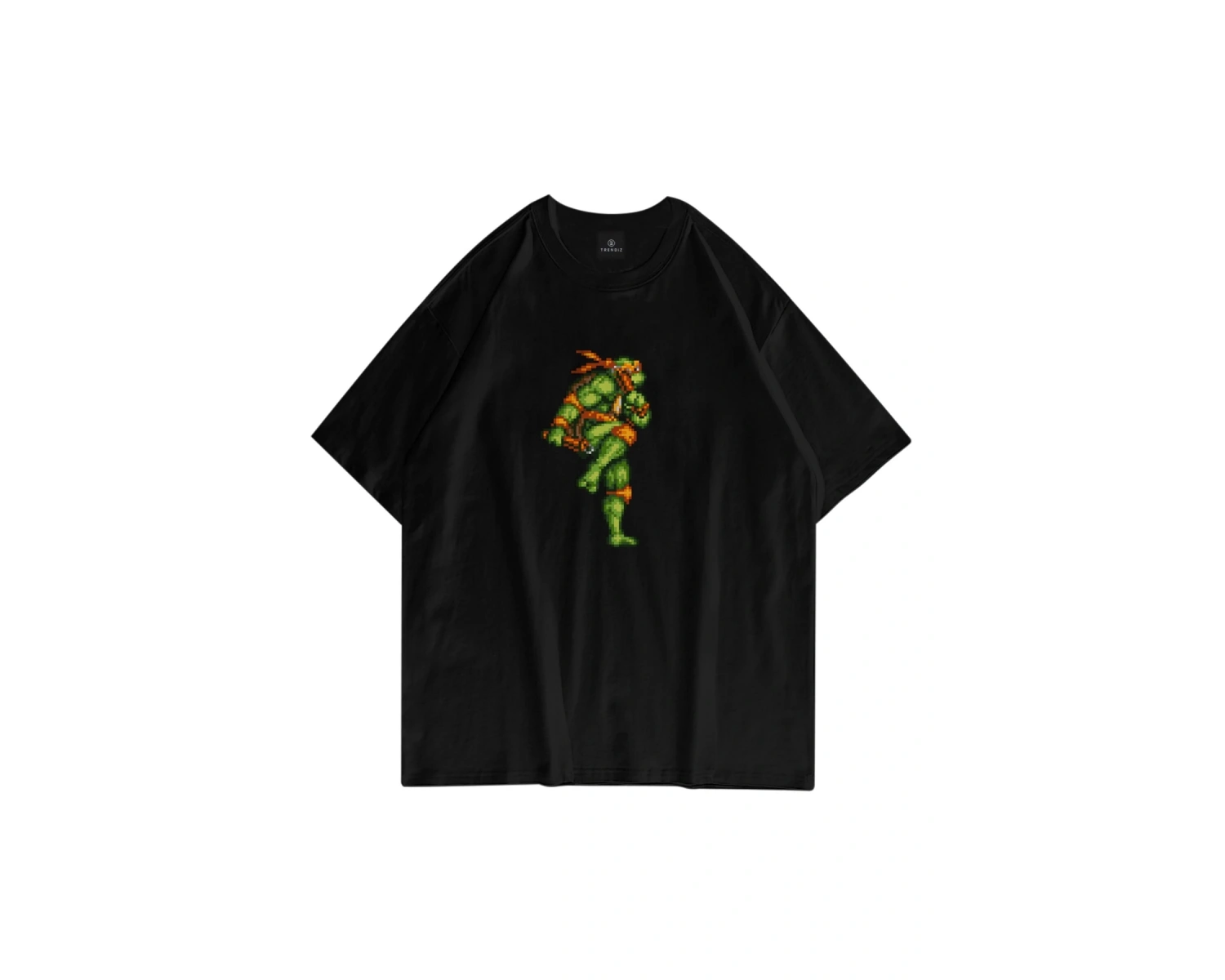 Unisex Michelangelo Ninja Turtles Siyah Tshirt