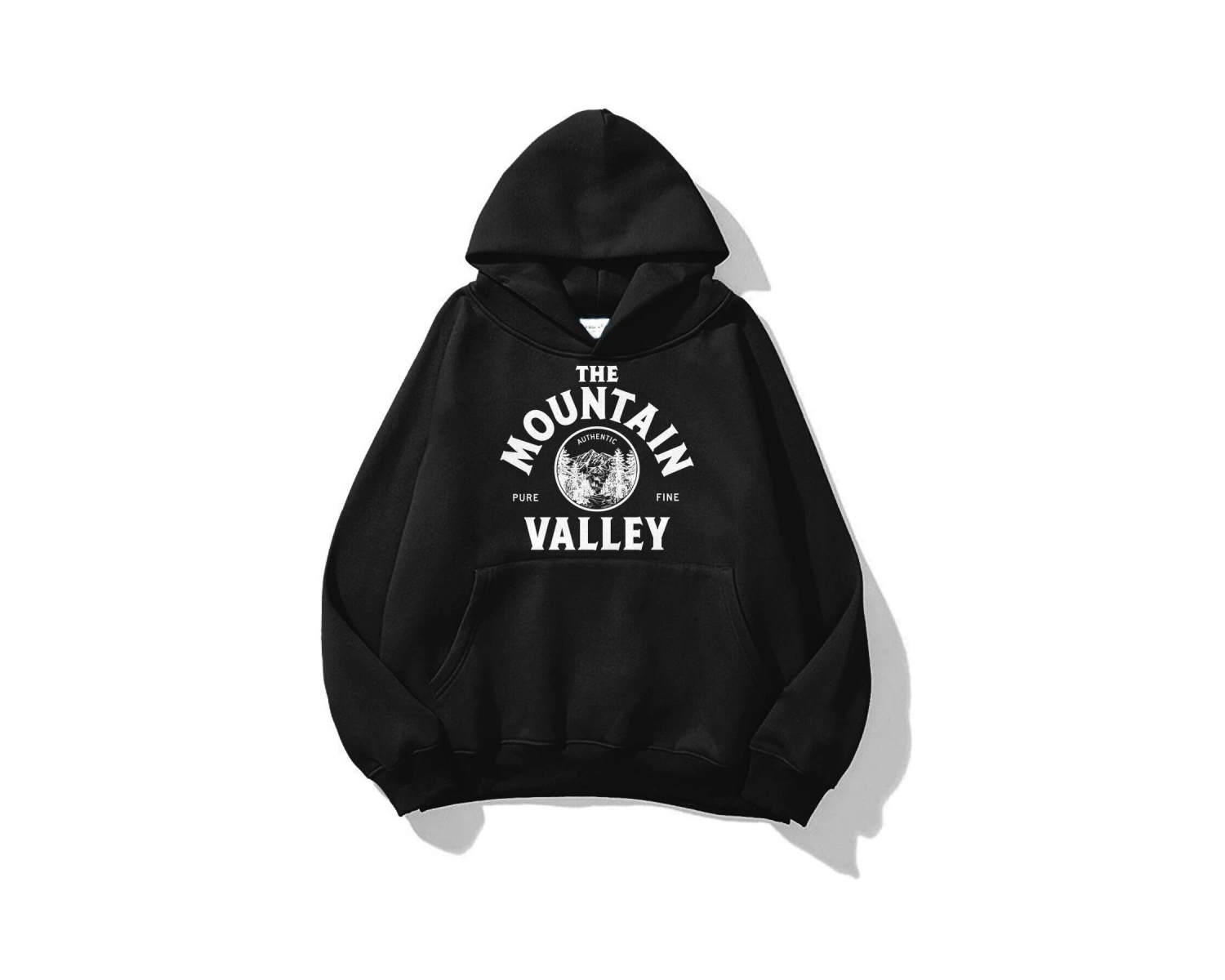 Unisex Mountain Valley Sweatshirt Siyah