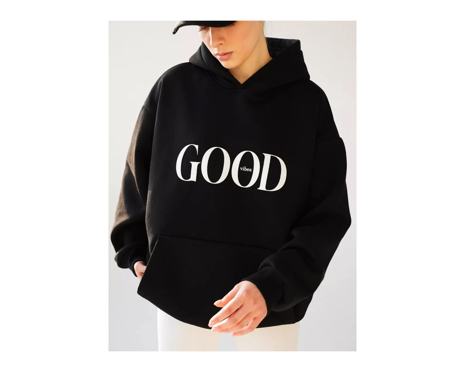 Unisex My Girlfriend Sweatshirt Hoodie Beyaz