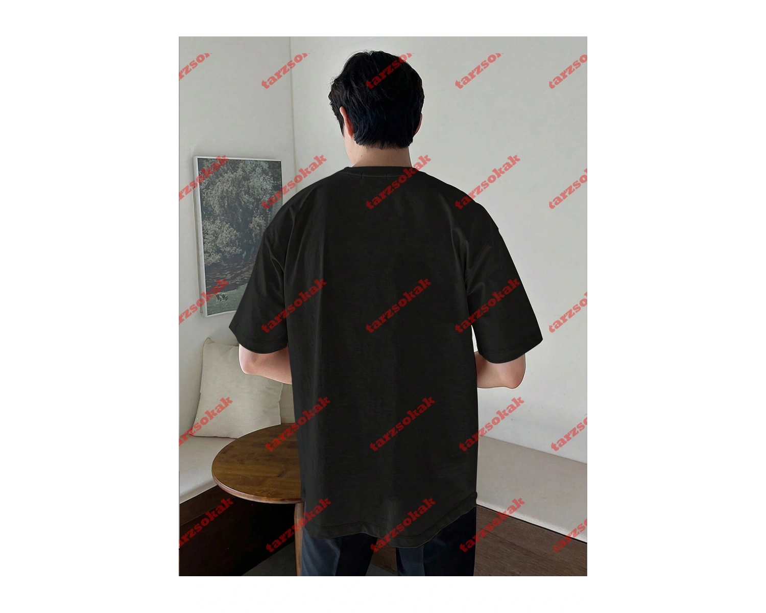 Unisex Nasa Baskılı Tshirt Beyaz