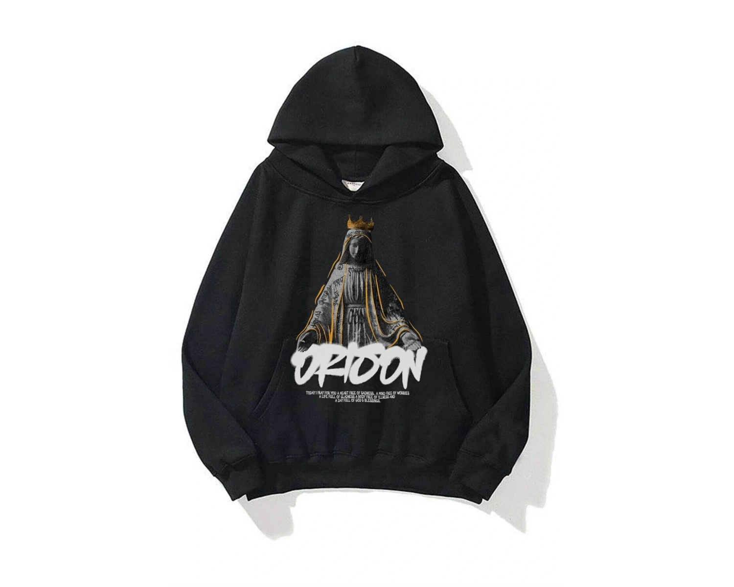 Unisex Orison Sweatshirt Hoodie Siyah