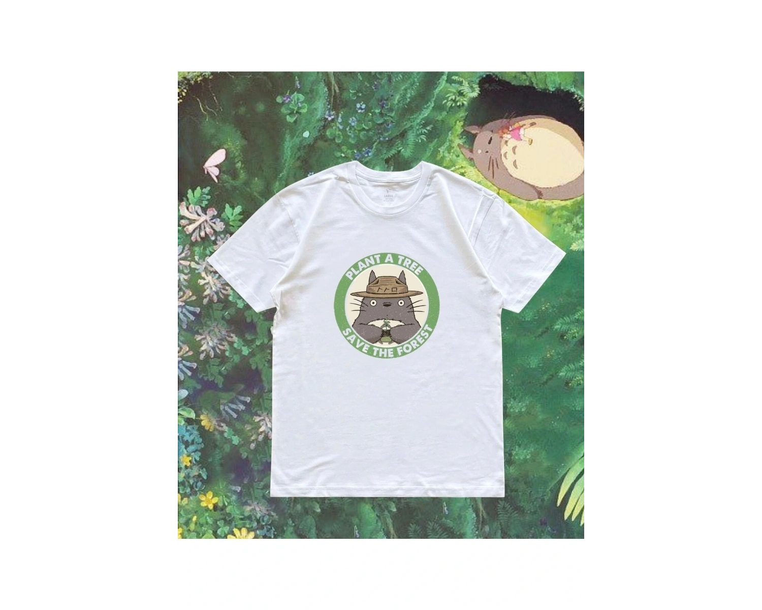 Unisex Oversize Anime Totoro Tshirt