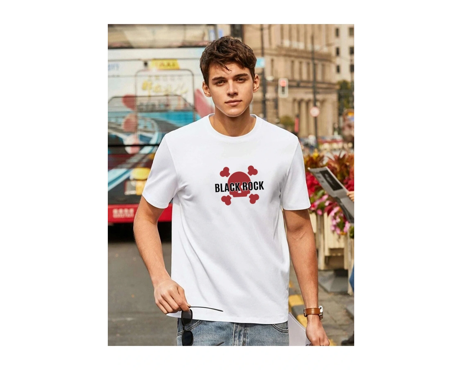 Unisex Oversize Danger Baskılı